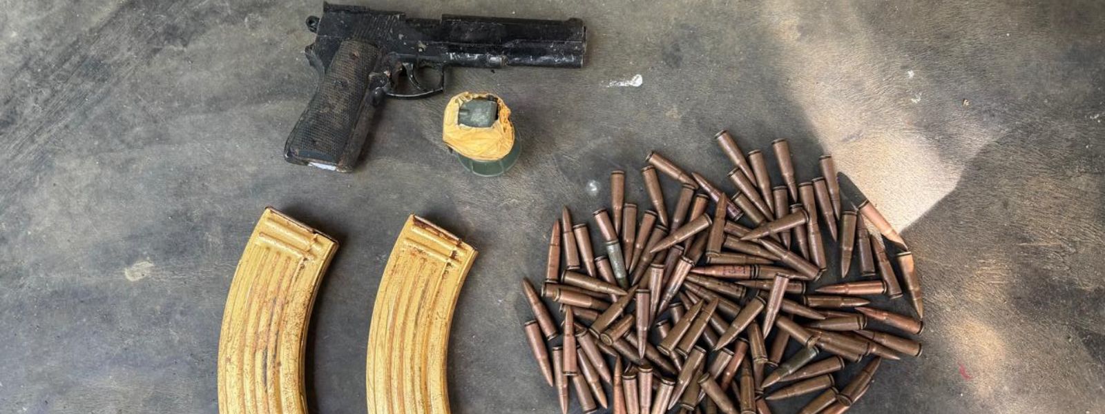 Gold-Colored T56 Mag, Ammo Found In Middeniya